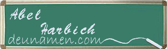 Abel Harbich Visitenkarte